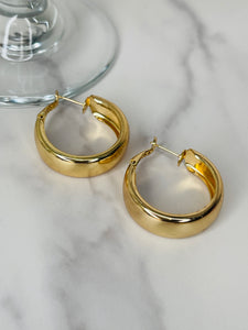 Mini Gold Chunky Earrings