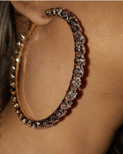 Load image into Gallery viewer, Bling Hoops - Silver