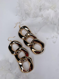 Metal Chain Drop Earrings - Shades of Beautii Collection