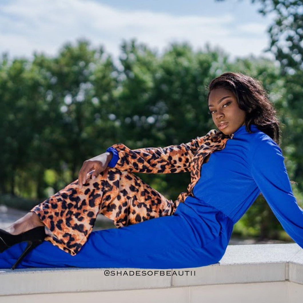 Ms Independent - Blue Jumpsuit - Shades of Beautii Collection
