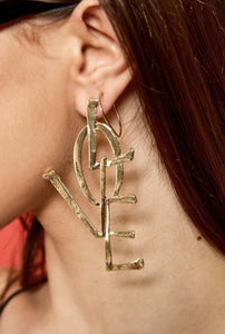 Love Dangle Earrings - Shades of Beautii Collection