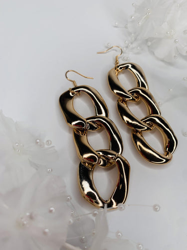 Metal Chain Drop Earrings - Shades of Beautii Collection