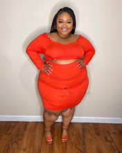 Load image into Gallery viewer, She&#39;s All That Skirt Set - Orange